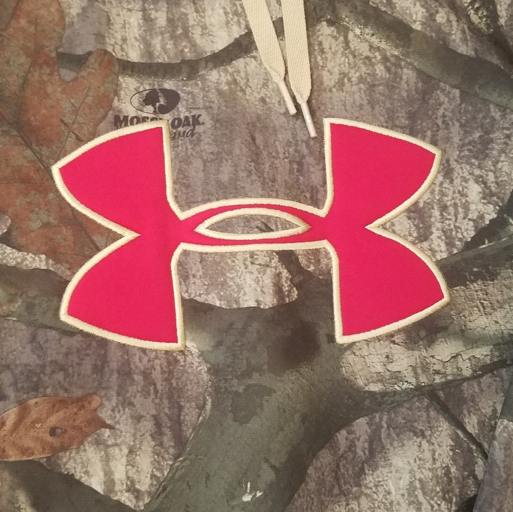 Under Armour Mossy Oak Treestand fleece lined hoodie sweatshirt - Picture 3 of 7